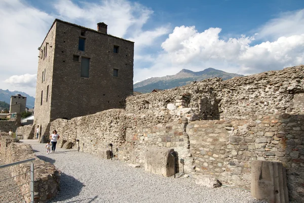 Aosta - romersk teater — Stockfoto