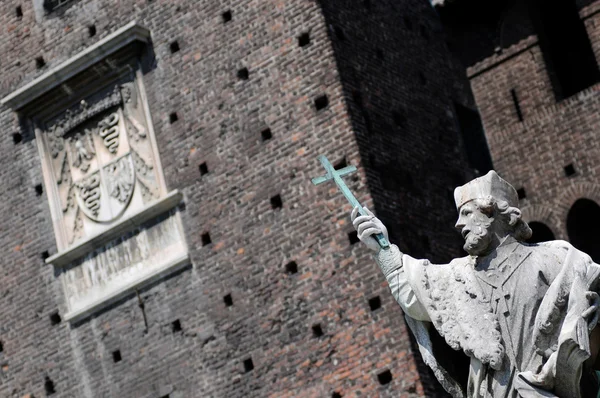 Castello Sforzesco มิลาโน อิตาลี — ภาพถ่ายสต็อก