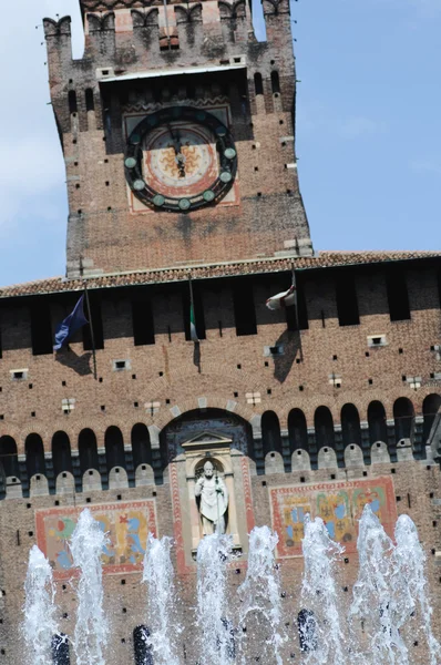 Castello Sforzesco - Milano italia — Foto de Stock