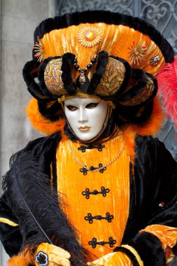 Venedik'te Venedik Karnavalı maskesi