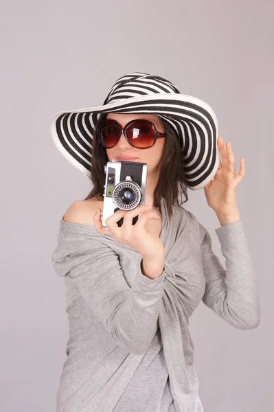 Female photographer — Stock Photo, Image