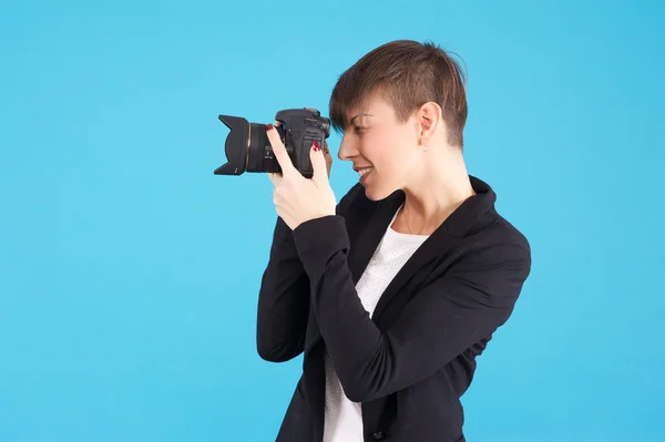 Female photographer — Stock Photo, Image