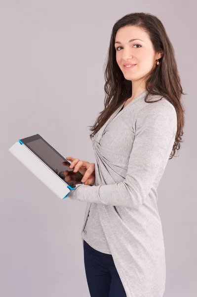 Mujer con tablet digital —  Fotos de Stock