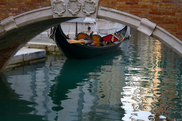 Gondol - Venedig Italien — Stockfoto
