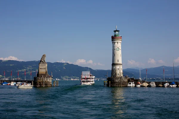 Lindau Tyskland - fyren — Stockfoto