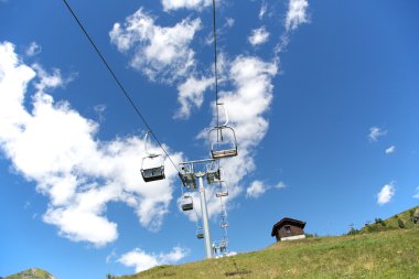 Ski lift - aosta Vadisi bu