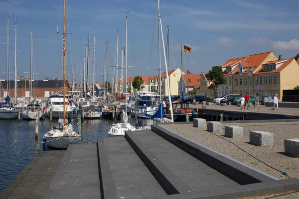 Faaborg hafen - dänemark — Stockfoto