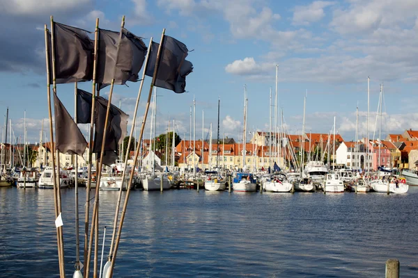 Faaborg DK - porto — Foto Stock