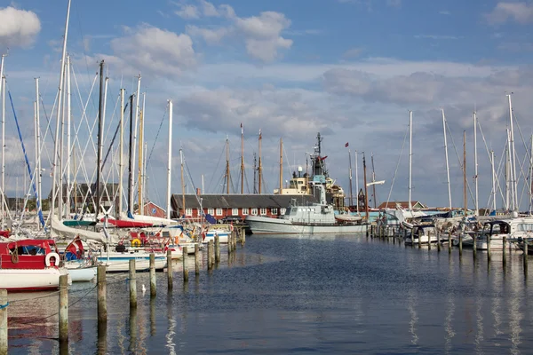 Faaborg DK - гавань — стоковое фото