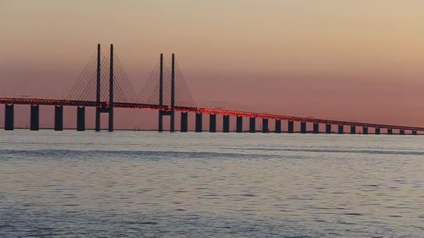 Oresund Bridge - Sweden — Stock Video