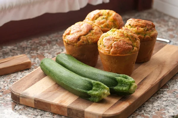 Zucchini-Muffins — Stockfoto