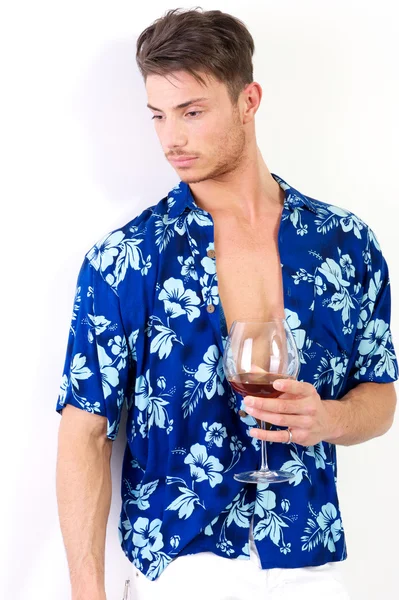Hombre vino — Foto de Stock