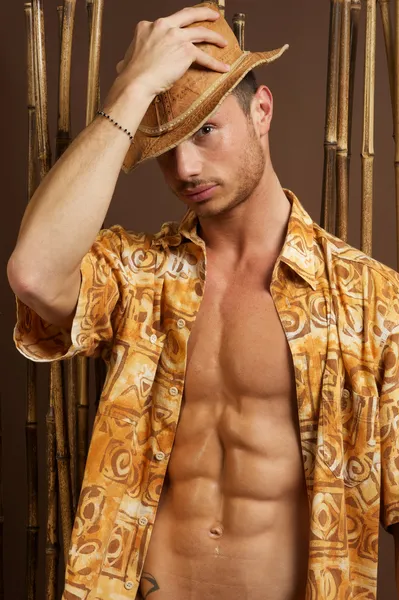 Sexy modelo masculino — Fotografia de Stock