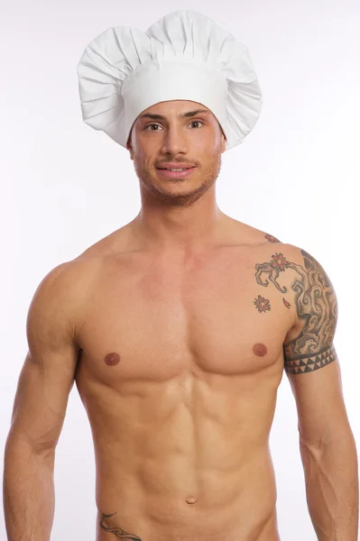 Sexy chef-kok — Stockfoto