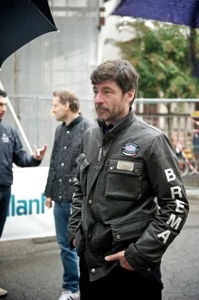 Gianni Bugno para el evento de caridad Vaillant - Finale Emilia (MO ) — Foto de Stock