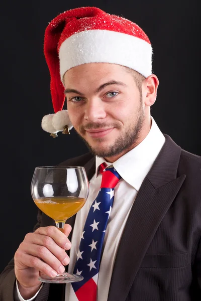 Santa businessman — Stock Photo, Image