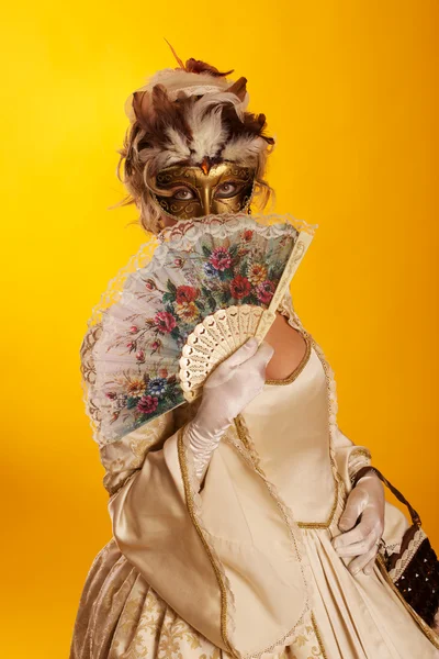 Máscara de Carnaval Veneciano en Venecia — Foto de Stock