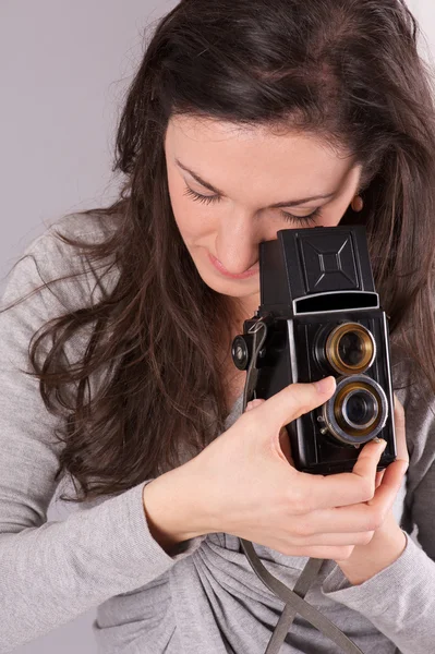 Female photographer — Stock Photo, Image