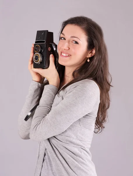 Female photographer — Stock Photo, Image