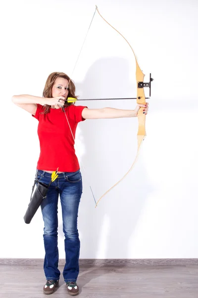 Woman archery — Stock Photo, Image