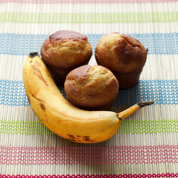 Banaan muffin — Stockfoto