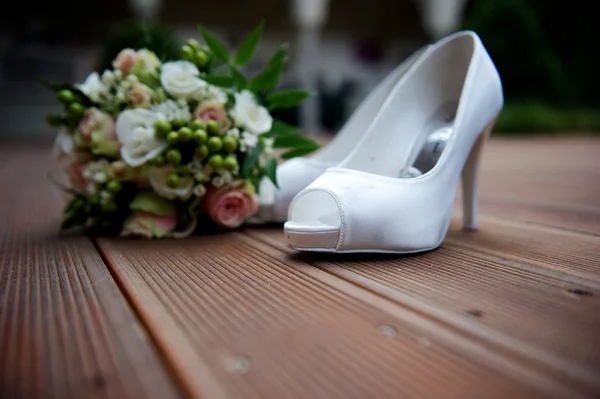 Bride shoes — Stock Photo, Image