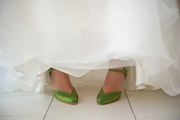 Bride shoes — Stock Photo, Image