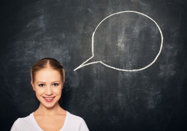 kadına boş yazı tahtası