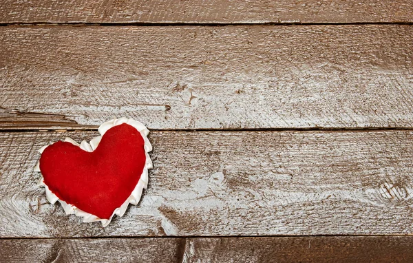 Coração Vermelho Mesa Madeira Cuidados Saúde Amor Doação Órgãos Atenção — Fotografia de Stock
