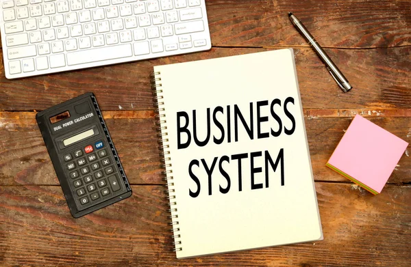 Desktop Business System Concept — Stockfoto