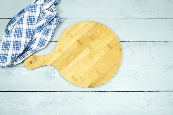 Handmade Wooden Cutting Board Wood Table — Stock Fotó