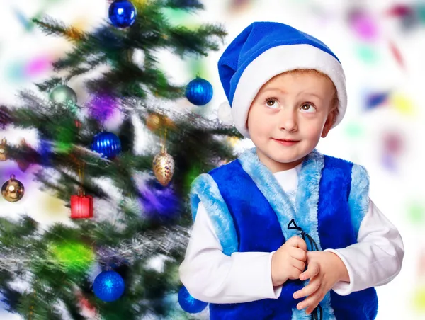 Noel Baba'nın bir kap içindeki çocuk