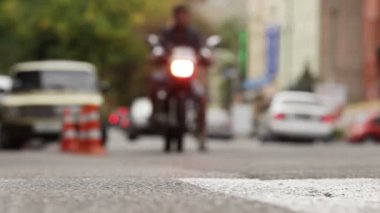neredeyse yaya çaldı motosiklet