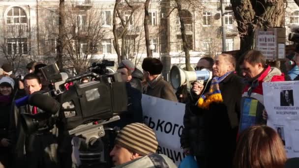 Протести в м. Дніпропетровськ, Україна — стокове відео