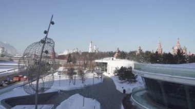 Kremlin 'in ve donmuş olanın manzarası