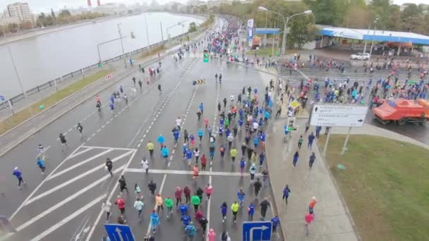 Absolut maraton i Moskva — Stockvideo