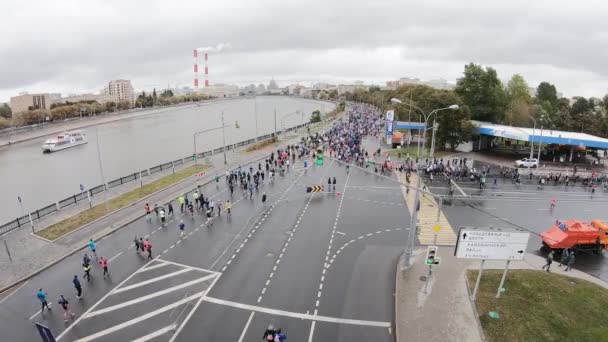 Maratón absoluto de Moscú — Vídeo de stock