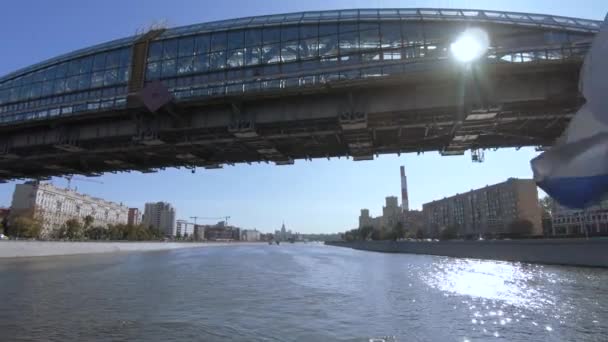 Vista de Berezhkovskaya Embankment — Vídeos de Stock