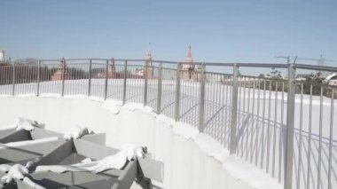 Kremlin 'in ve donmuş olanın manzarası