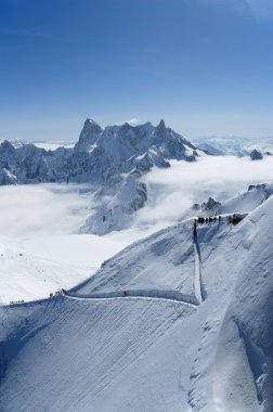 dağ-kayakçı, Alp yolu ile kar yamaç