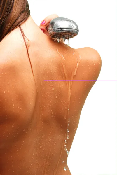 여자 샤워 로열티 프리 스톡 사진