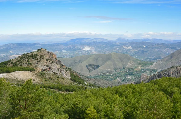 Vår utsikt över sierra nevada — Stockfoto