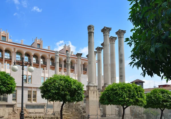 Ancient columns near the City Hall in Cordoba — Stock Photo, Image