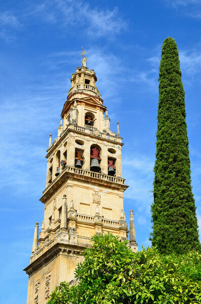 Bell tower of Mosque-Cathedral in Cordoba