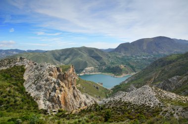 İspanyol dağlar sierra nevada bahar