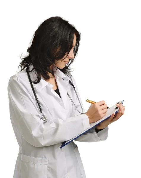 Un medico che scrive — Foto Stock