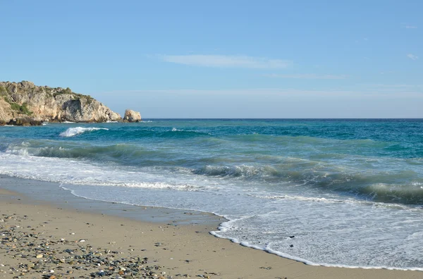 Divoká pláž costa del Sol — Stock fotografie