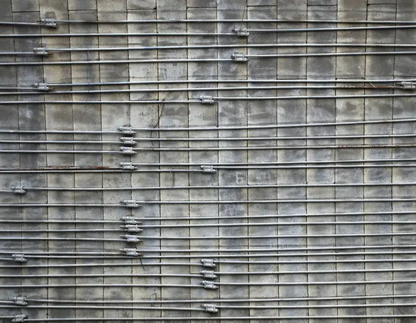 Betonnen oppervlak gewapend met stangen — Stockfoto