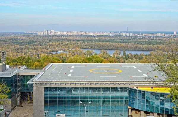 Heliport in the city Kyiv — Stock Photo, Image