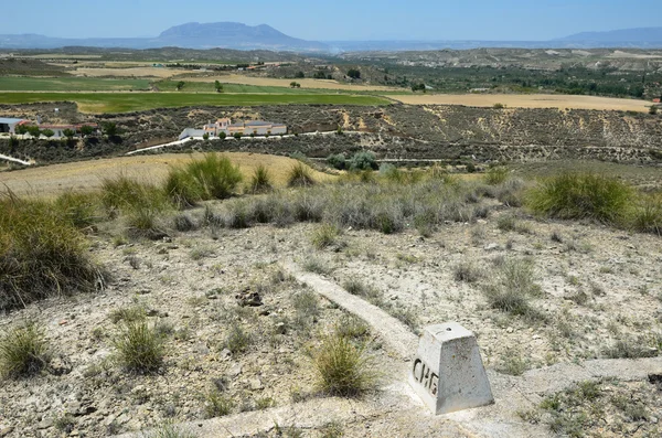 Spring view of the Spanish valley Hoya de Baza — Stock Photo, Image